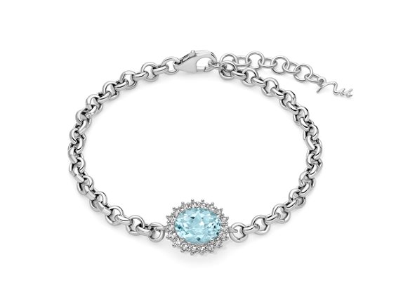 Bracciale Miluna Donna GEMMA DEL CIELO 925 in Argento Topazio 3.24 Ct BRD1023 - BRD1023